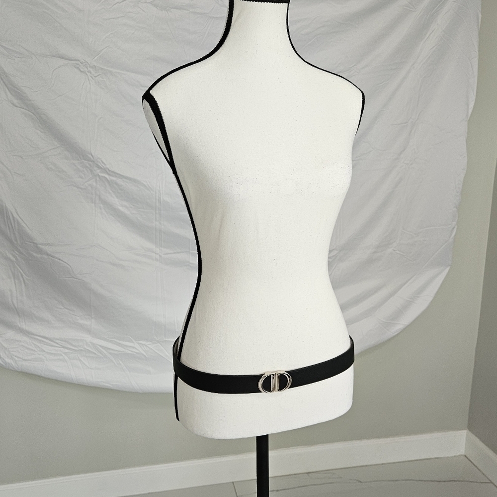 WHBM Black Belt with Silver Buckle